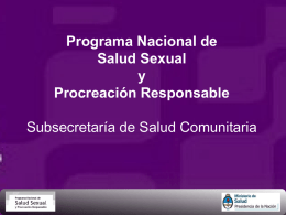 Programa Nacional de Salud Sexual y Procreación