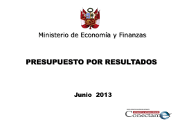 4. Programas Presupuestales - Municipalidad Provincial de Chiclayo