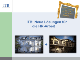 Sie wollen… - ITB Consulting
