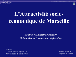 Attractivité socio-économique de Marseille