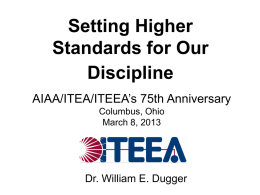 Setting Higher Standards for Our Discipline