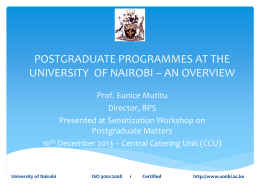 1. Postgraduate programmes - an overview 10-12