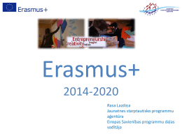 Erasmus+ - Jaunatnes starptautisko programmu aģentūra