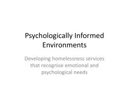 to view presentation - Youth Homeless North East