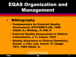 EQAS - IFCC
