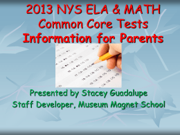 ELA Exam Information for Parents