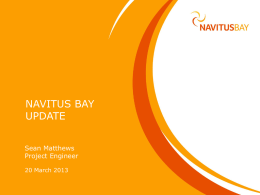 Navitus Bay Wind Park Update