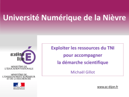 Utilisation du VPI - Université Numérique de la Nièvre