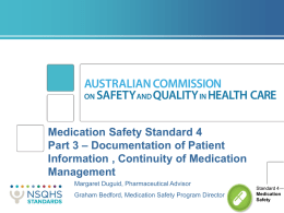 PowerPoint, 4MB - Australian Commission on Safety and Quality in