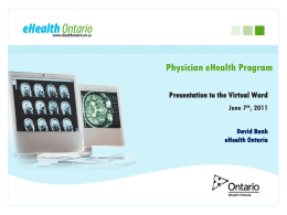 Physician E-Health Presentation