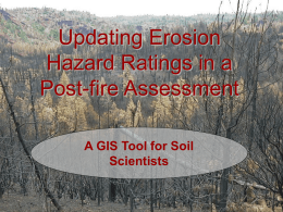 Updating Erosion Hazard Ratings in a Post