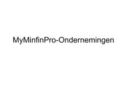 MyMinfin-Ondernemingen
