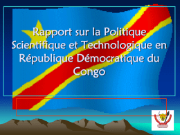 Democratic Republic of Congo - Institut de statistique de l`Unesco