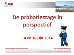Powerpoint - Oost-Vlaamse Politieacademie
