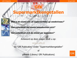GfK Supermarktkengetallen MEI 2011