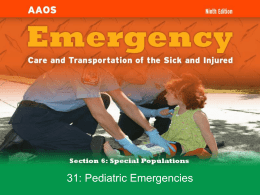 Chapter 31: Pediatric Emergencies