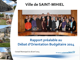 débat d`orientation budgétaire 2014 2.7 Mo - Saint