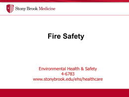 Fire Safety - Stony Brook Medicine