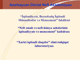 ETL-IBIM - Azərbaycan Dövlət Neft Akademiyası