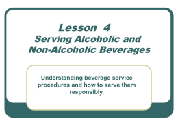 Beverage Service Procedures
