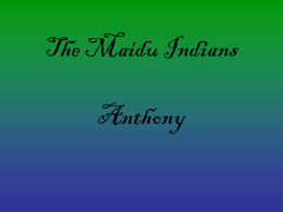The Maidu Indians