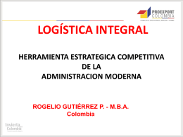 logística - Proexport Colombia