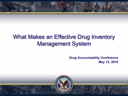 What Makes an Effective Drug Inventory Management System