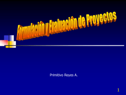 Curso Formulación Eval. Proyectos - Pres.