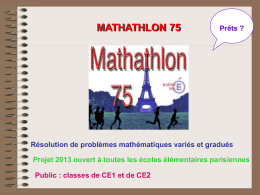 MATHATHLON 75 - Inspection de la Goutte d`Or (18B)