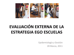 evaluación externa de la estrategia ego escuelas