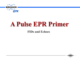 A Pulse EPR Primer