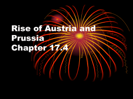 Rise of Austria and Prussia Chapter 17.4
