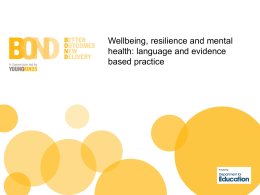 file [Wellbeing resilience and mental