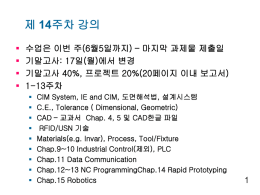 CIM_14주 강의록 - mailab.snu.ac.kr