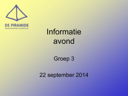 Info groep 3 2014-2015