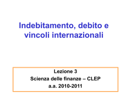 SF - Lezione 3 Indeb.. - Università di Bologna