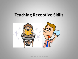 Teaching Receptive Skills
