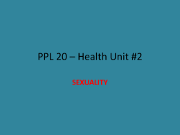 PPL 20 – Health Unit #2