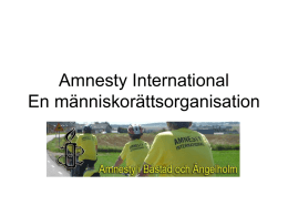 Amnestys åtagande - Amnesty International