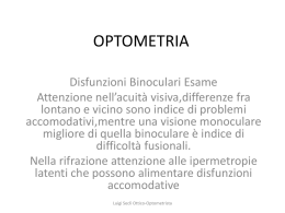 Materiale corso di laurea ottica ed optometria