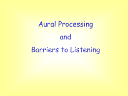 Barriers to Listening