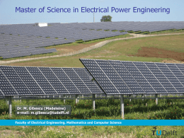 Master of Science in Electrical Power Engineering Educational