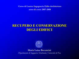 Perch&eacute; un corso sul consolidamento delle costruzioni?
