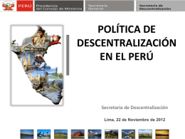 1.LaPoliticaDescentralizacion-Peru