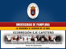 Ecorregión Eje Cafetero - Universidad de Pamplona