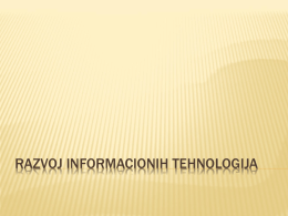 Istorijat razvoja informacionih tehnologija