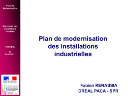 Plan de modernisation des installations industrielles