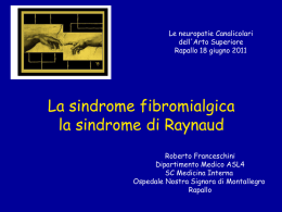 La sindrome di Raynaud