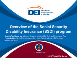 Overview of Social Security Disability Insurance (SSDI)