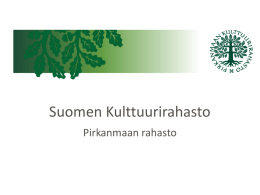 Pirkanmaan rahasto - Suomen Kulttuurirahasto